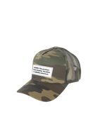Camo Sesh+ Warning Label Hat