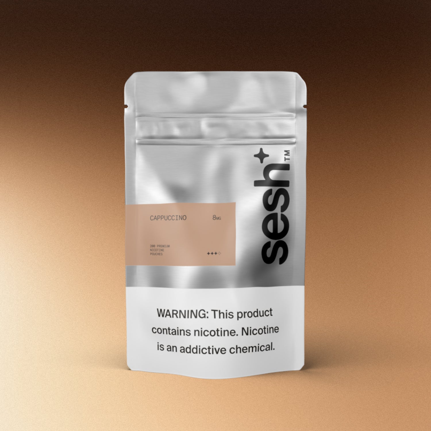 Sesh+ Cappuccino Refill Bag 200 Pouches