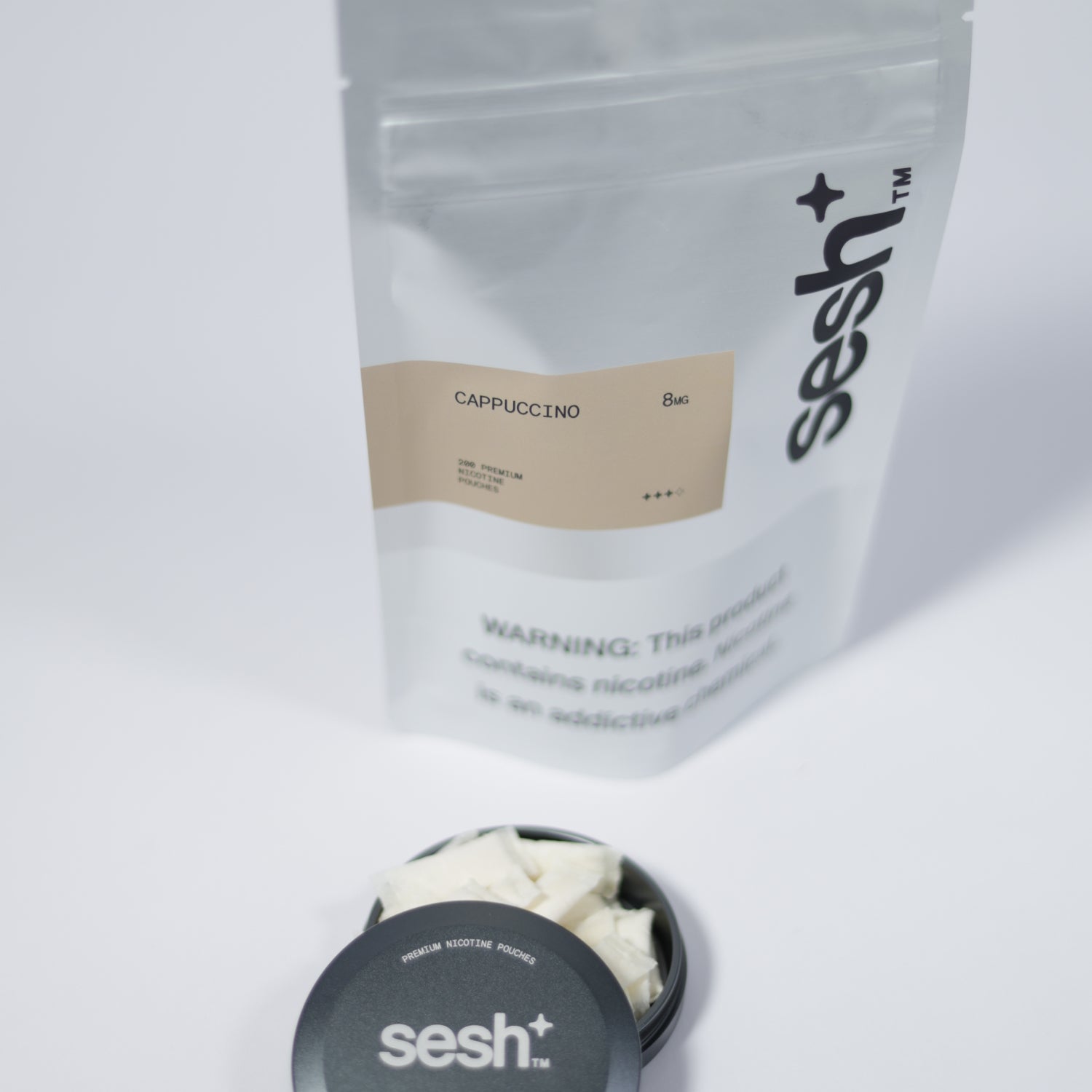 Sesh+ Cappuccino Refill Bag 200 Pouches
