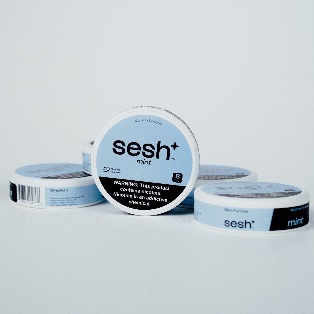 Sesh Nicotine Pouches Mint Flavor 5 Pack Photo