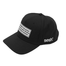 Black Sesh+ Warning Label Hat